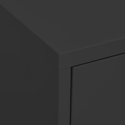 Armadietto Antracite 80x35x101,5 cm in Acciaio - homemem39