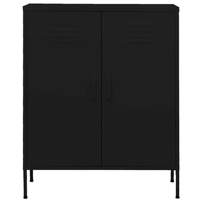 Armadietto Nero 80x35x101,5 cm in Acciaio