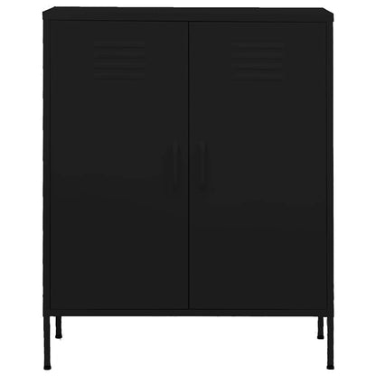 Armadietto Nero 80x35x101,5 cm in Acciaio