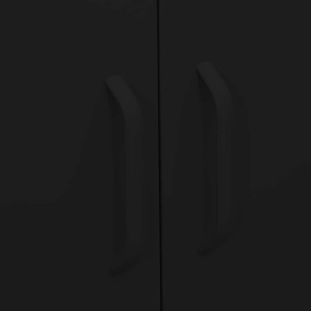Armadietto Nero 80x35x101,5 cm in Acciaio