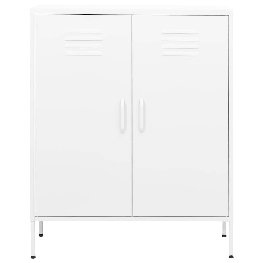 Armadietto Bianco 80x35x101,5 cm in Acciaio