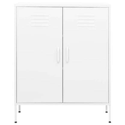 Armadietto Bianco 80x35x101,5 cm in Acciaio