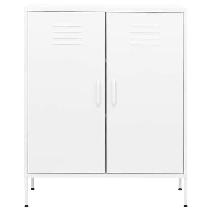 Armadietto Bianco 80x35x101,5 cm in Acciaio