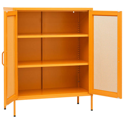 Mustard Yellow Cabinet 80x35x101.5 cm in Steel