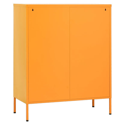 Mustard Yellow Cabinet 80x35x101.5 cm in Steel