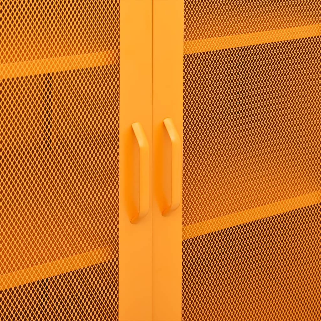 Mustard Yellow Cabinet 80x35x101.5 cm in Steel