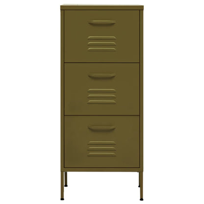 Armadietto Verde Oliva 42,5x35x101,5 cm in Acciaio | homemem39