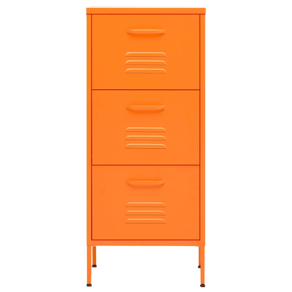 Armadietto Arancione 42,5x35x101,5 cm in Acciaio | homemem39