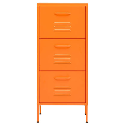 Armadietto Arancione 42,5x35x101,5 cm in Acciaio | homemem39
