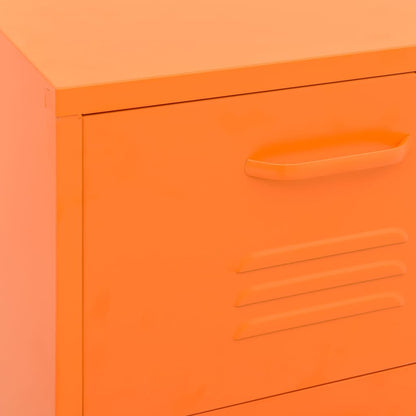 Armadietto Arancione 42,5x35x101,5 cm in Acciaio | homemem39