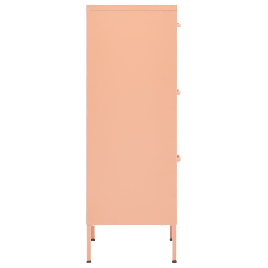 Armadietto Rosa 42,5x35x101,5 cm in Acciaio