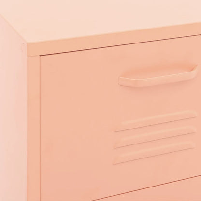 Armadietto Rosa 42,5x35x101,5 cm in Acciaio