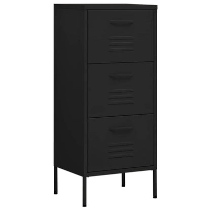 Armadietto Nero 42,5x35x101,5 cm in Acciaio