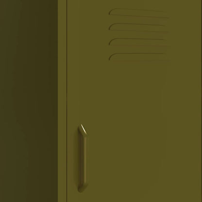 Armadietto Verde Oliva 42,5x35x101,5 cm in Acciaio | homemem39