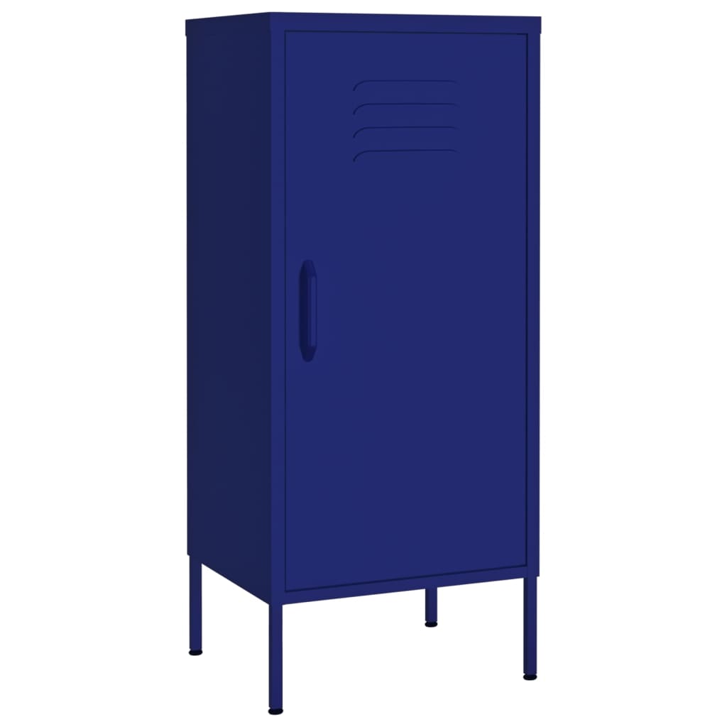 Armadietto Blu Marino 42,5x35x101,5 cm in Acciaio | homemem39