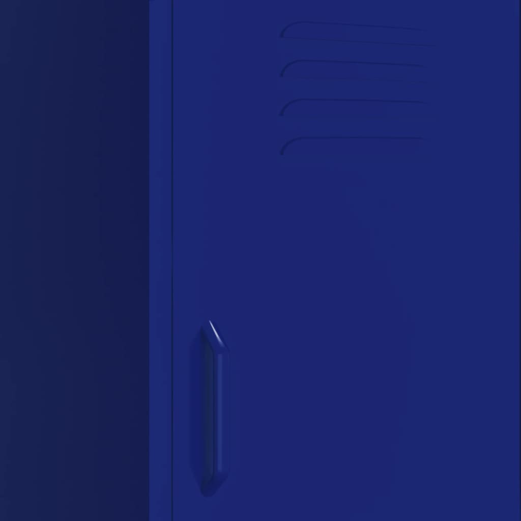 Armadietto Blu Marino 42,5x35x101,5 cm in Acciaio | homemem39