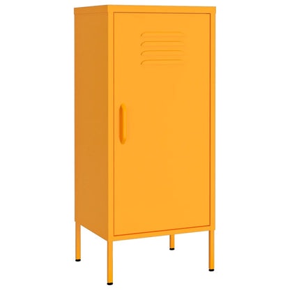 Armadietto Giallo Senape 42,5x35x101,5 cm in Acciaio | homemem39