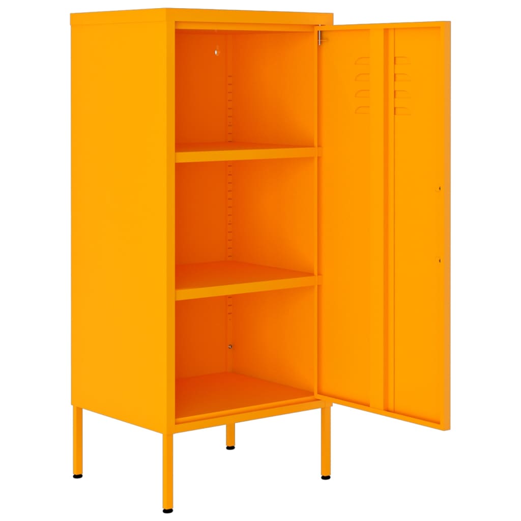 Armadietto Giallo Senape 42,5x35x101,5 cm in Acciaio | homemem39