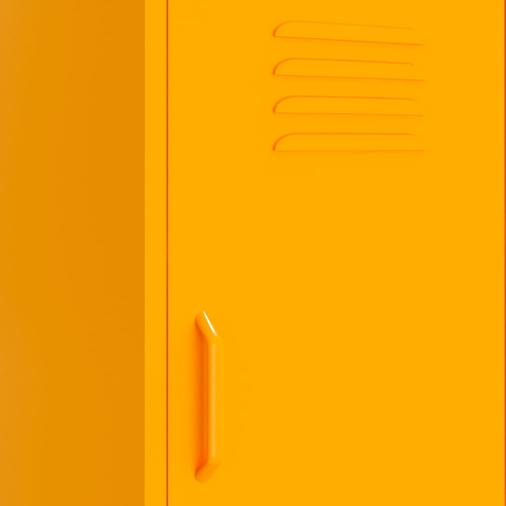 Armadietto Giallo Senape 42,5x35x101,5 cm in Acciaio | homemem39