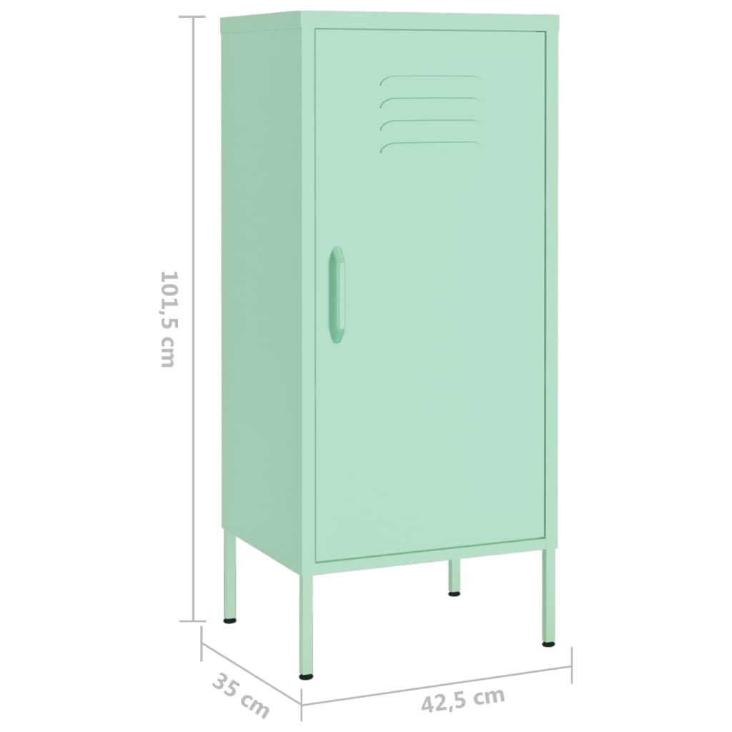 Armadietto Menta 42,5x35x101,5 cm in Acciaio | homemem39