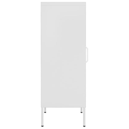 Armadietto Bianco 42,5x35x101,5 cm in Acciaio