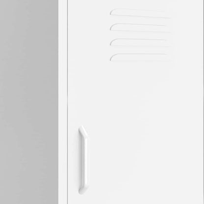 Armadietto Bianco 42,5x35x101,5 cm in Acciaio
