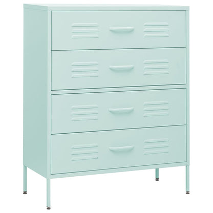 Cassettiera Menta 80x35x101,5 cm in Acciaio