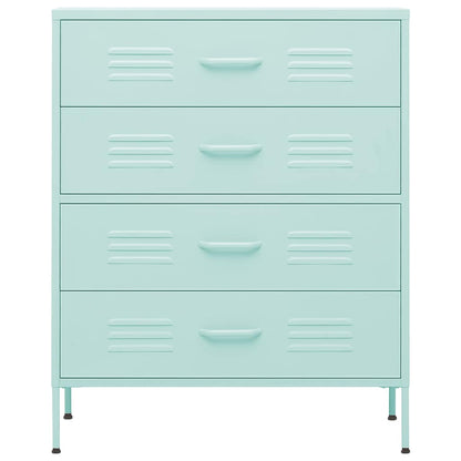Cassettiera Menta 80x35x101,5 cm in Acciaio