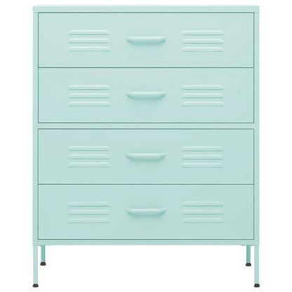 Cassettiera Menta 80x35x101,5 cm in Acciaio