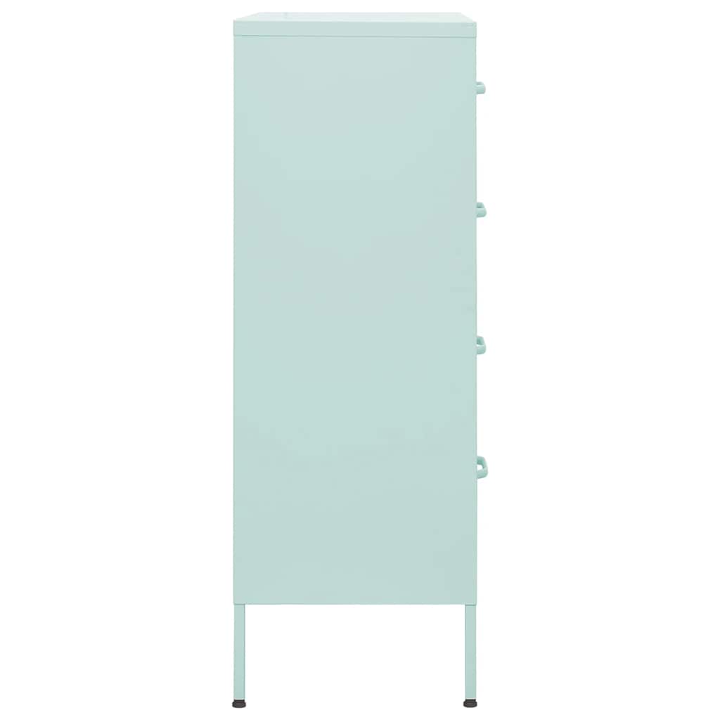 Cassettiera Menta 80x35x101,5 cm in Acciaio
