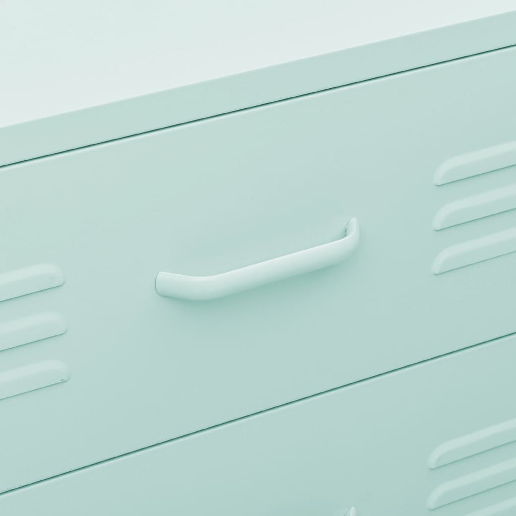 Cassettiera Menta 80x35x101,5 cm in Acciaio