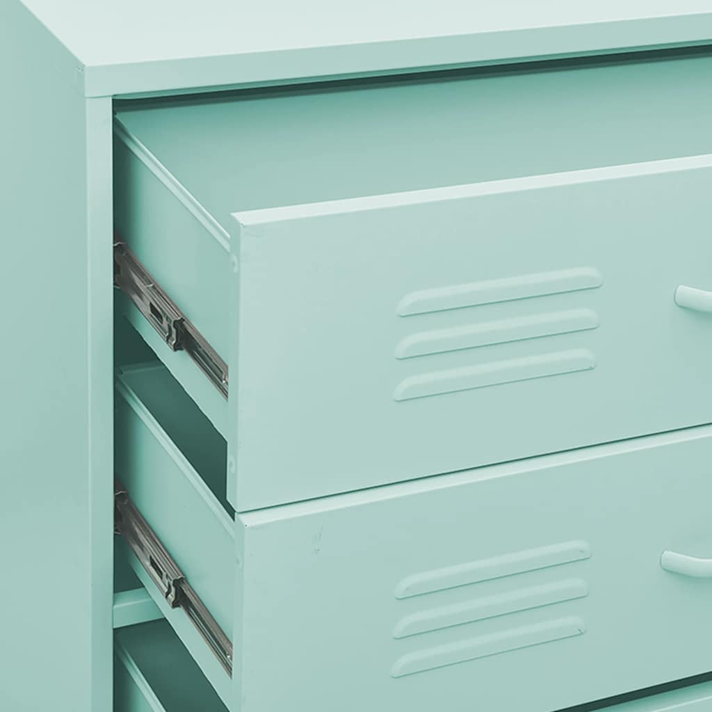 Cassettiera Menta 80x35x101,5 cm in Acciaio