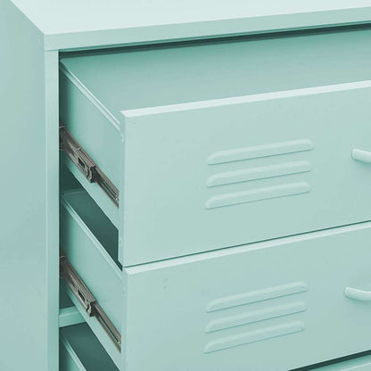 Cassettiera Menta 80x35x101,5 cm in Acciaio