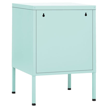 Comodino Menta 35x35x51 cm in Acciaio | homemem39