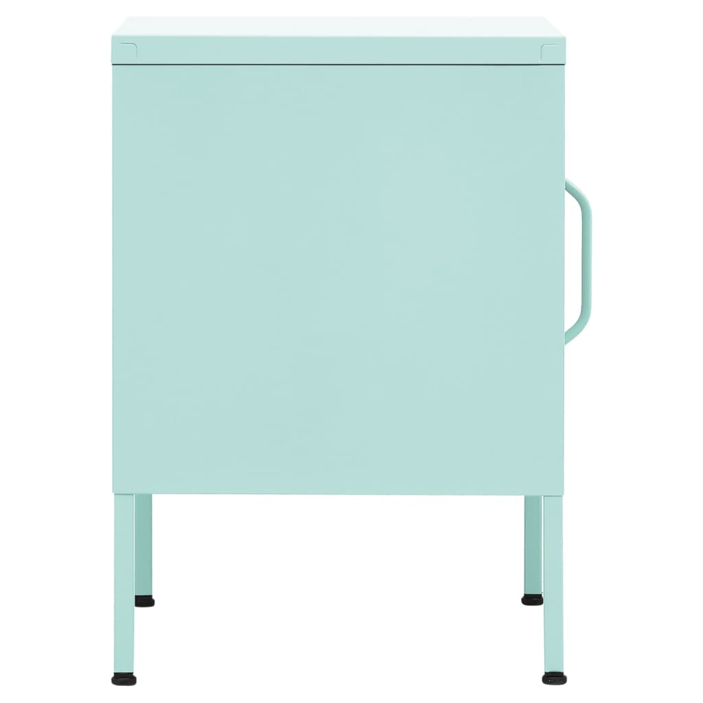 Comodino Menta 35x35x51 cm in Acciaio | homemem39