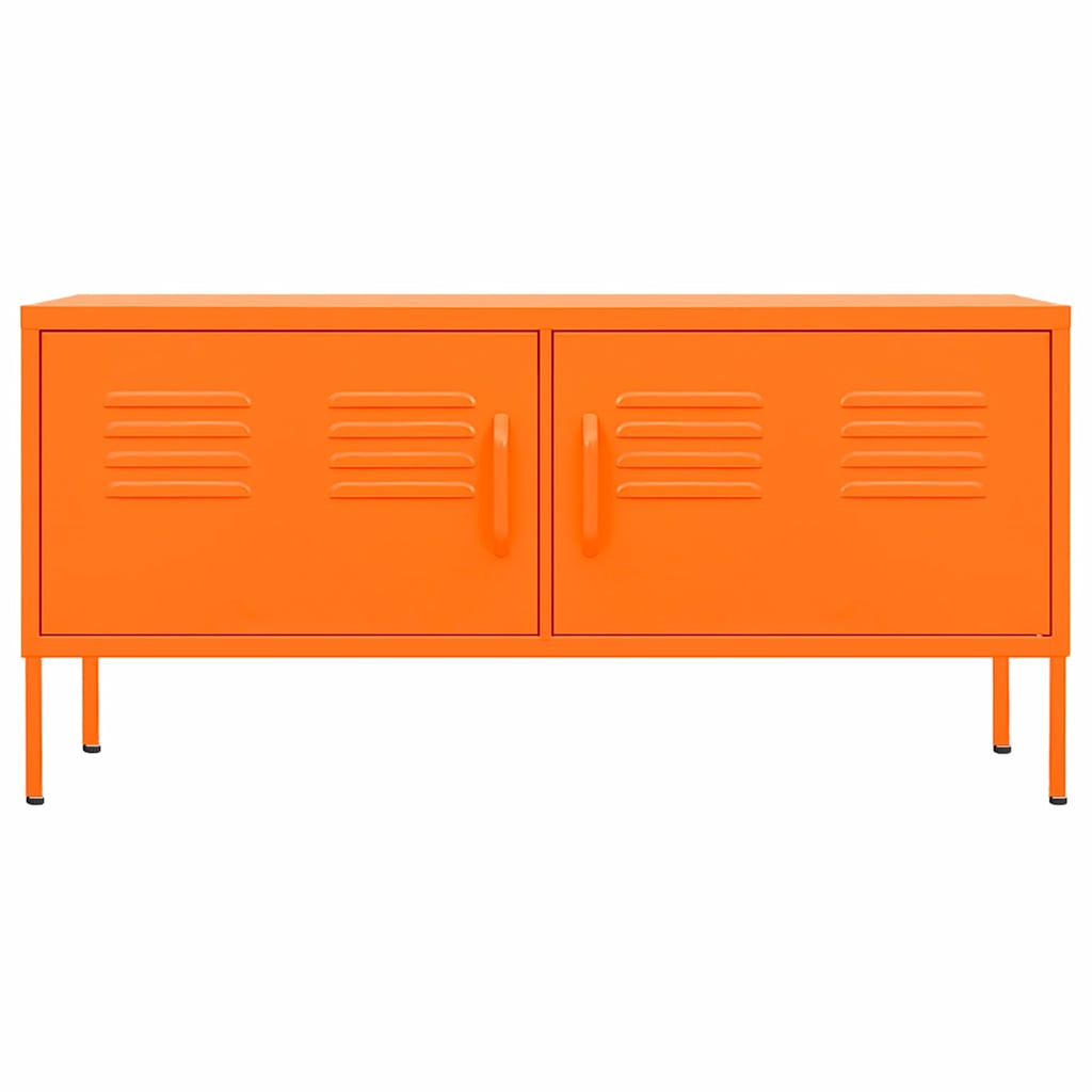 Mobile TV Arancione 105x35x50 cm in Acciaio