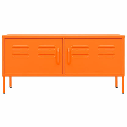 Mobile TV Arancione 105x35x50 cm in Acciaio