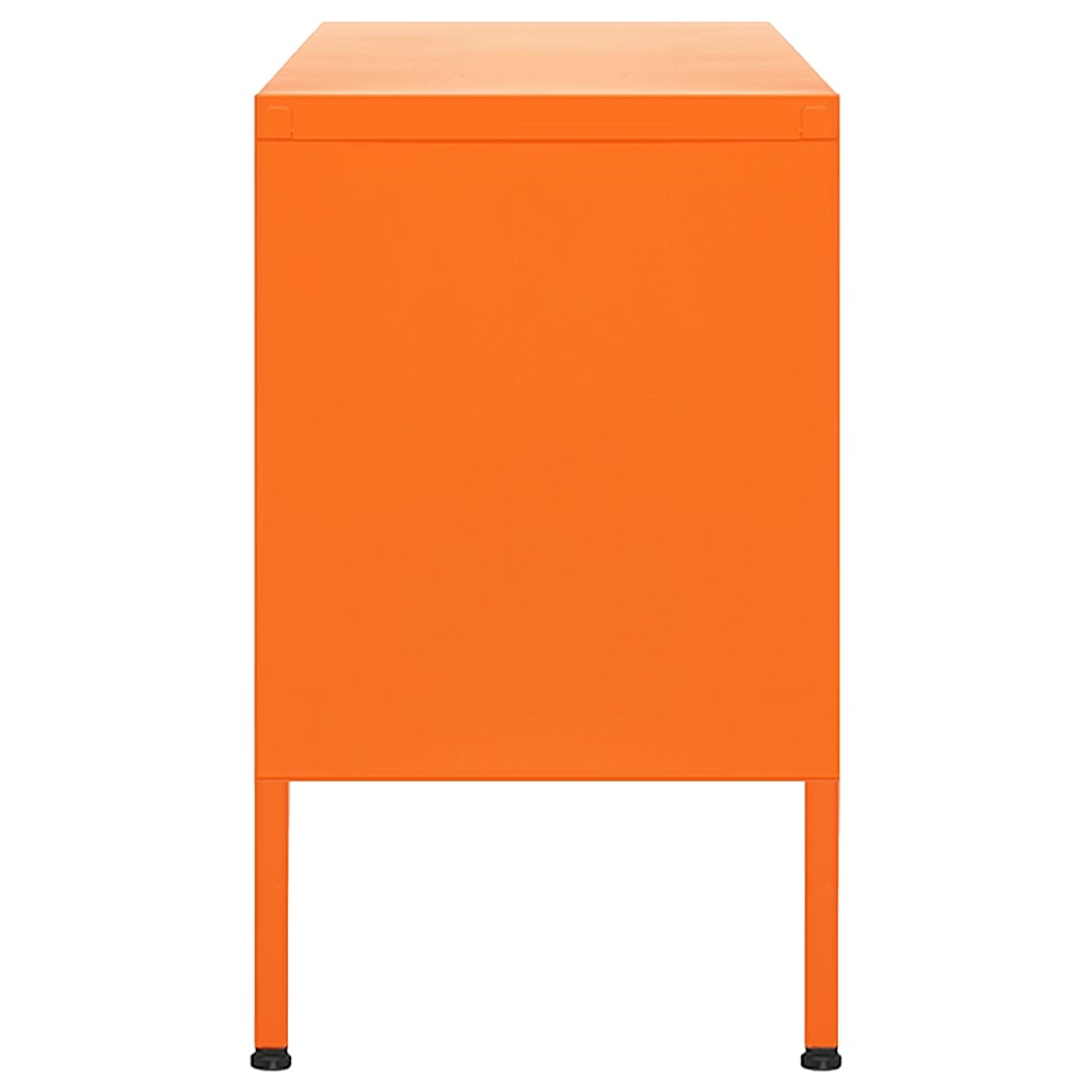 Mobile TV Arancione 105x35x50 cm in Acciaio