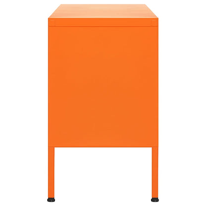 Mobile TV Arancione 105x35x50 cm in Acciaio