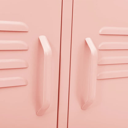 Mobile TV Rosa 105x35x50 cm in Acciaio - homemem39