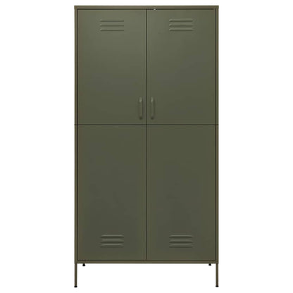 Armadio Verde Oliva 90x50x180 cm in Acciaio