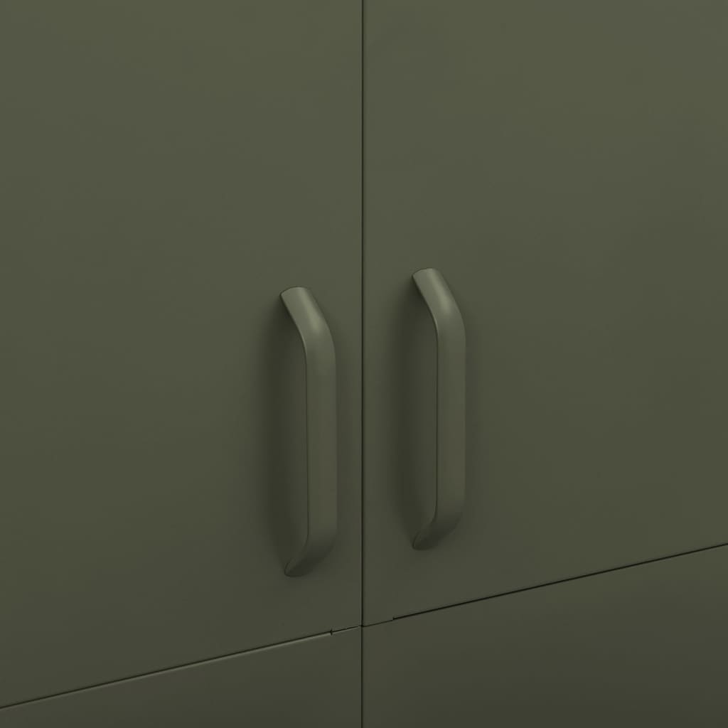 Armadio Verde Oliva 90x50x180 cm in Acciaio - homemem39