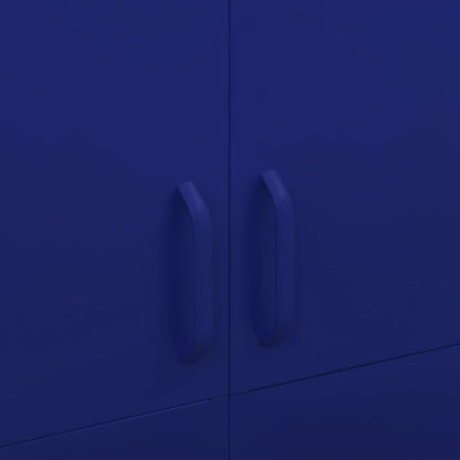 Armadio Blu Marino 90x50x180 cm in Acciaio - homemem39