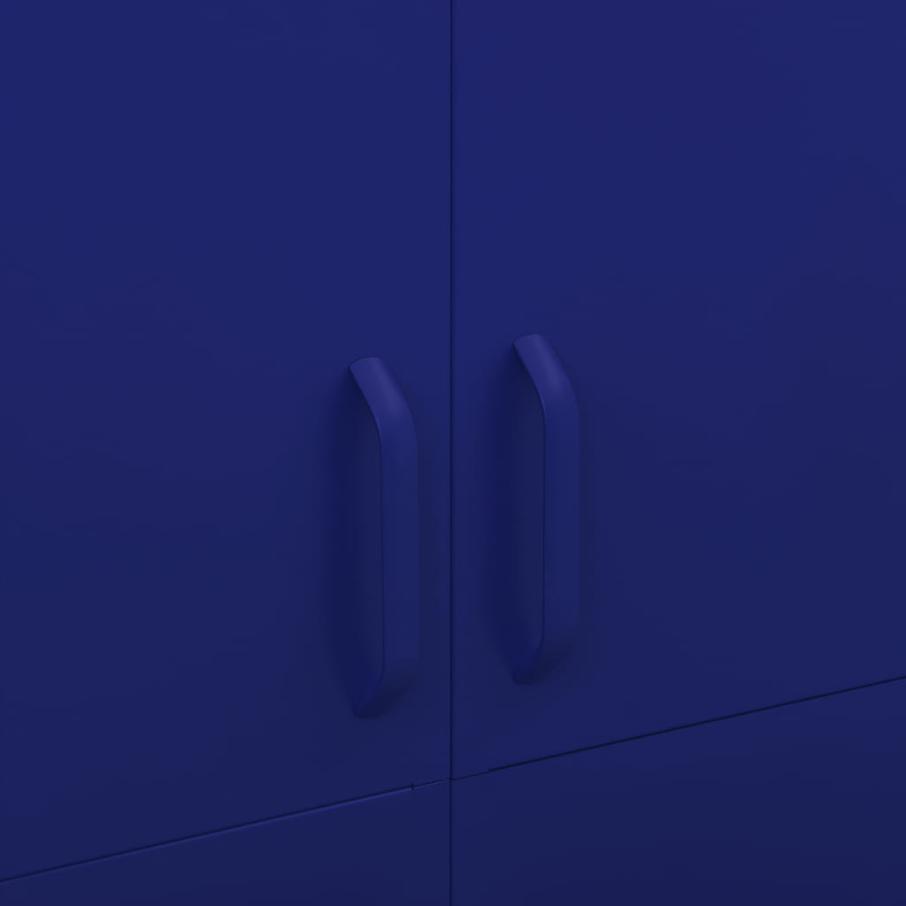 Armadio Blu Marino 90x50x180 cm in Acciaio
