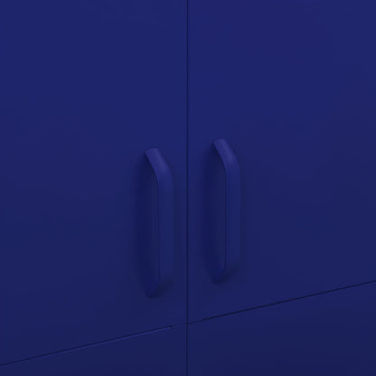Armadio Blu Marino 90x50x180 cm in Acciaio