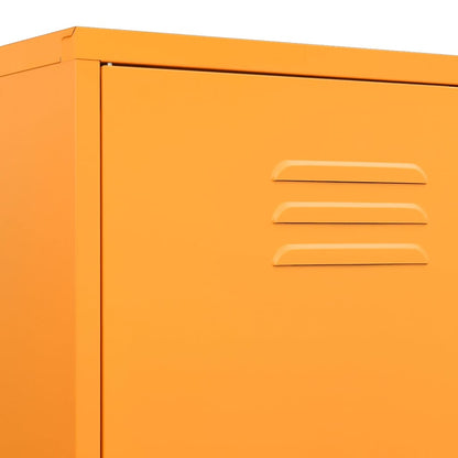 Armadio Giallo Senape 90x50x180 cm in Acciaio - homemem39