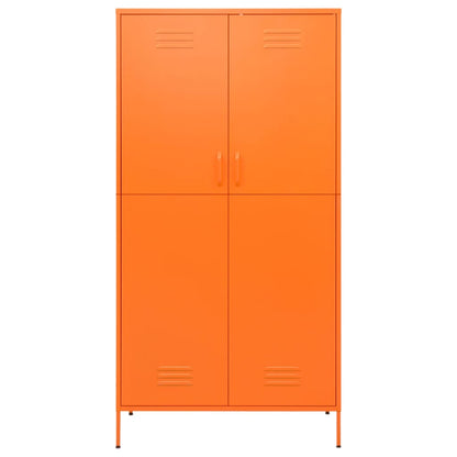 Armadio Arancione 90x50x180 cm in Acciaio - homemem39