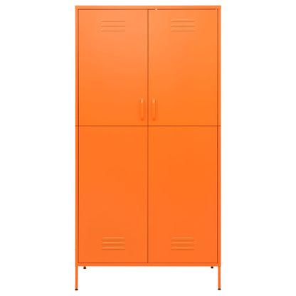 Armadio Arancione 90x50x180 cm in Acciaio