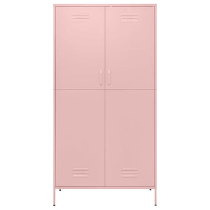 Armadio Rosa 90x50x180 cm in Acciaio