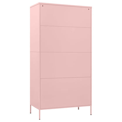 Armadio Rosa 90x50x180 cm in Acciaio